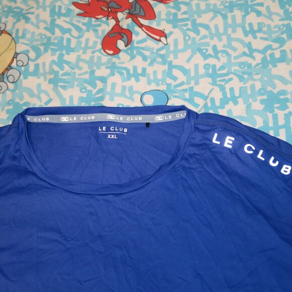 Le Club Abaco Rash Guard Long Sleeve Shirt Royal Blue Reflective Size XXL UV - Picture 3 of 7